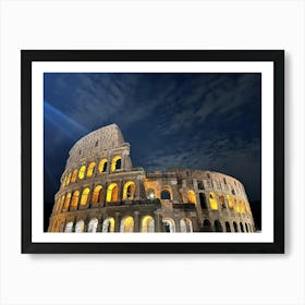 Colosseum at Night Art Print