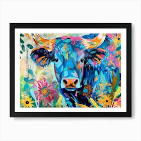 Bull Painting Art Print