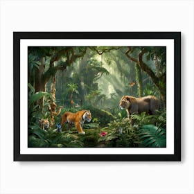 Jungle Animals 1 Art Print