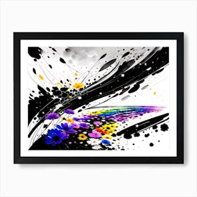 Abstract Flower Art Print