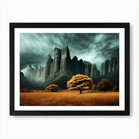 Rocky Landscape Art Print