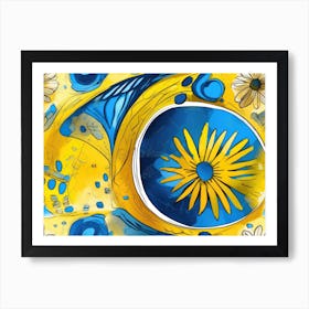 Golden Daisy Art Print