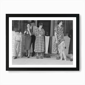 Spectators Waiting For Parade, National Rice Festival, Crowley, Louisiana By Russell Lee Art Print