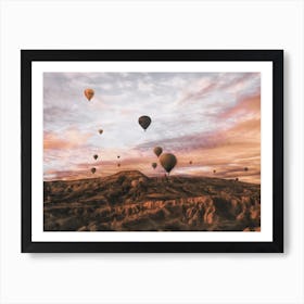 Cappodocia Hot Air Balloon Art Print