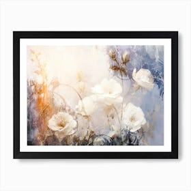 Flower Art Illustration In A Painting Style 15 Art Print