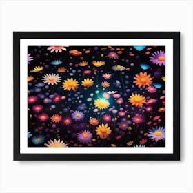 Colorful Flowers 3 Art Print