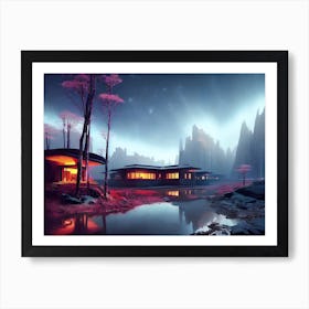 House In The Mountains Art Print