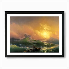 Ivan Aivazovsky "The Ninth Wave" 1850 Marine Art | Russian ~ Hovhannes Aivazovsky Art Print