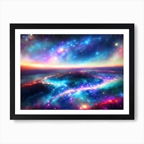 Space Painting Art Print