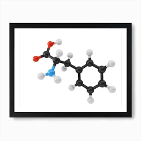 Amino Acid Phenalalanine Art Print