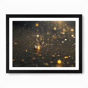 Raindrops In The Rain Art Print