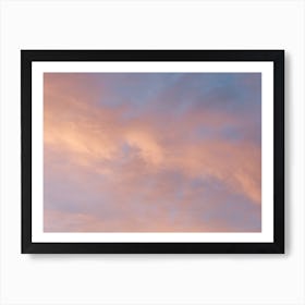Colorful clouds | golden hour | Italy | Pink and blue Art Print