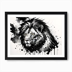 Lion Painting 50 Art Print