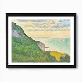 Seascape At Port En Bessin, Normandy, Georges Seurat Art Print