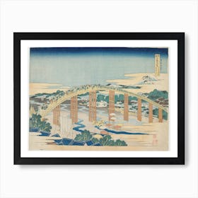 Yahagi Bridge At Okazaki On The Tōkaidō Road, Katsushika Hokusai Art Print