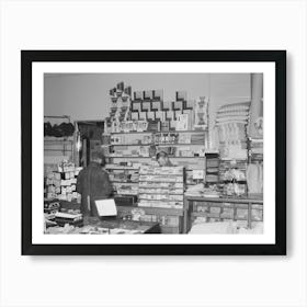 Interior Of General Store, Ray, North Dakota By Russell Lee Art Print