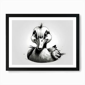 Duck Drawing 2 Art Print