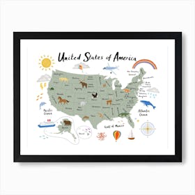 United States Of America Art Print