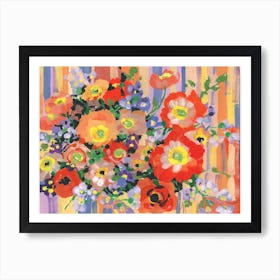 Folk Bouqet Art Print