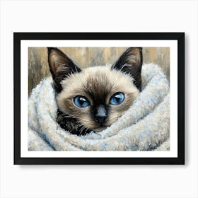 Bathroom Cat 11 Art Print