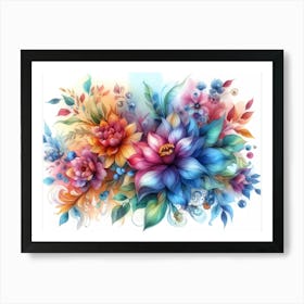 Colorful Flowers 13 Art Print