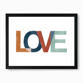Love Sign in Fall Colours Art Print