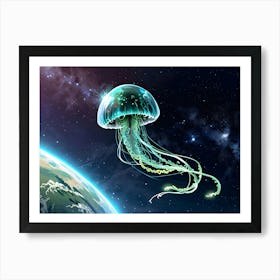 Jellyfish In Space 1 Art Print