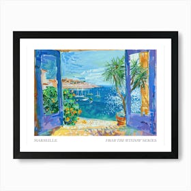 Marseille From The Window Series Poster Painting 3 Art Print