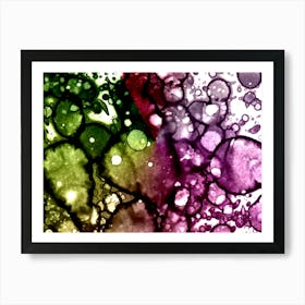 Watercolor Abstraction Purple Dawn Art Print