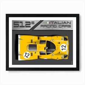 Ferrari 512S Le Mans No. 12 Poster