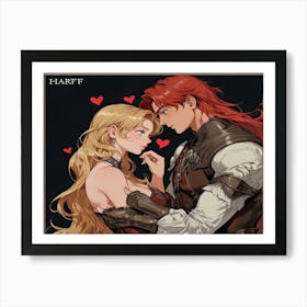 Harf And Harf Art Print