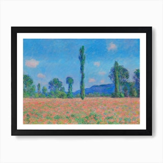 Poppy Field Giverny, Claude Monet Art Print