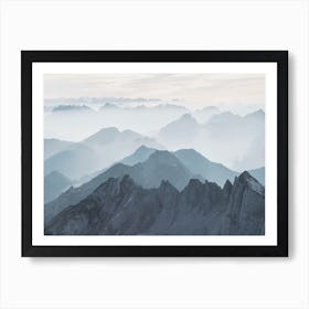 Blue Mountain Views Art Print