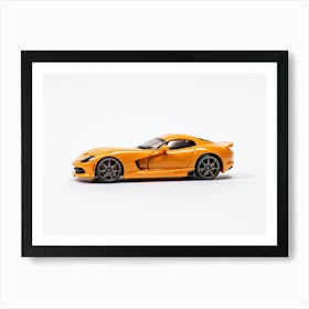 Toy Car Dodge Viper Orange Art Print