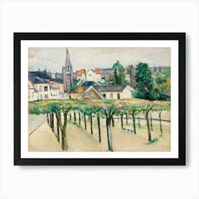 Village Square, Paul Cézanne Art Print
