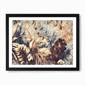 A Nice Jungle African Illustration With An Impasto Style 04 Art Print