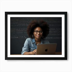 Portrait Of A Young African American Woman Art Print