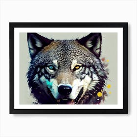 Wolf Painting 33 Art Print