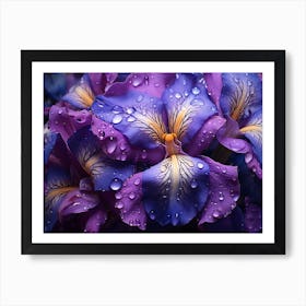 Purple Iris 3 Art Print