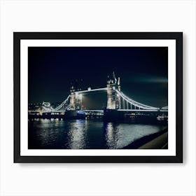 Tower Bridge At Night Art Print