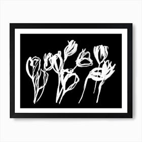 Night Tulips Ii Art Print