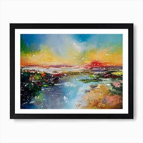 Impression Of The Sea Sunset Art Print