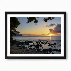 Sunset On The Beach 2 Art Print