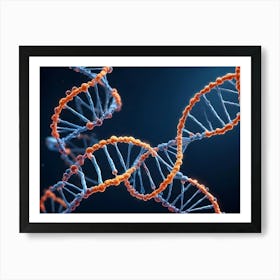 Dna Strands Art Print