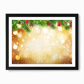 Decorative Snowfall Glow Holiday Tradition Space Festive Light Closeup Decor Season New (1) 2 Art Print