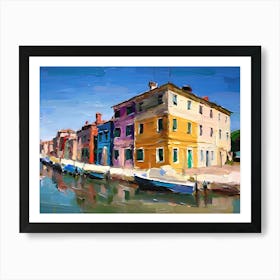 Colorful Houses On The Canal Art Print