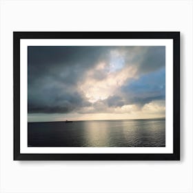 Stormy Sky Over The Ocean Art Print