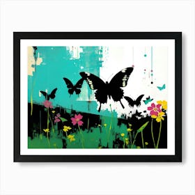 Butterflies In The Meadow 8 Art Print