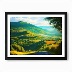 Road To The Mountains Art Print