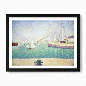 Entrée Du Port D Honfleur (1886), Georges Seurat Art Print